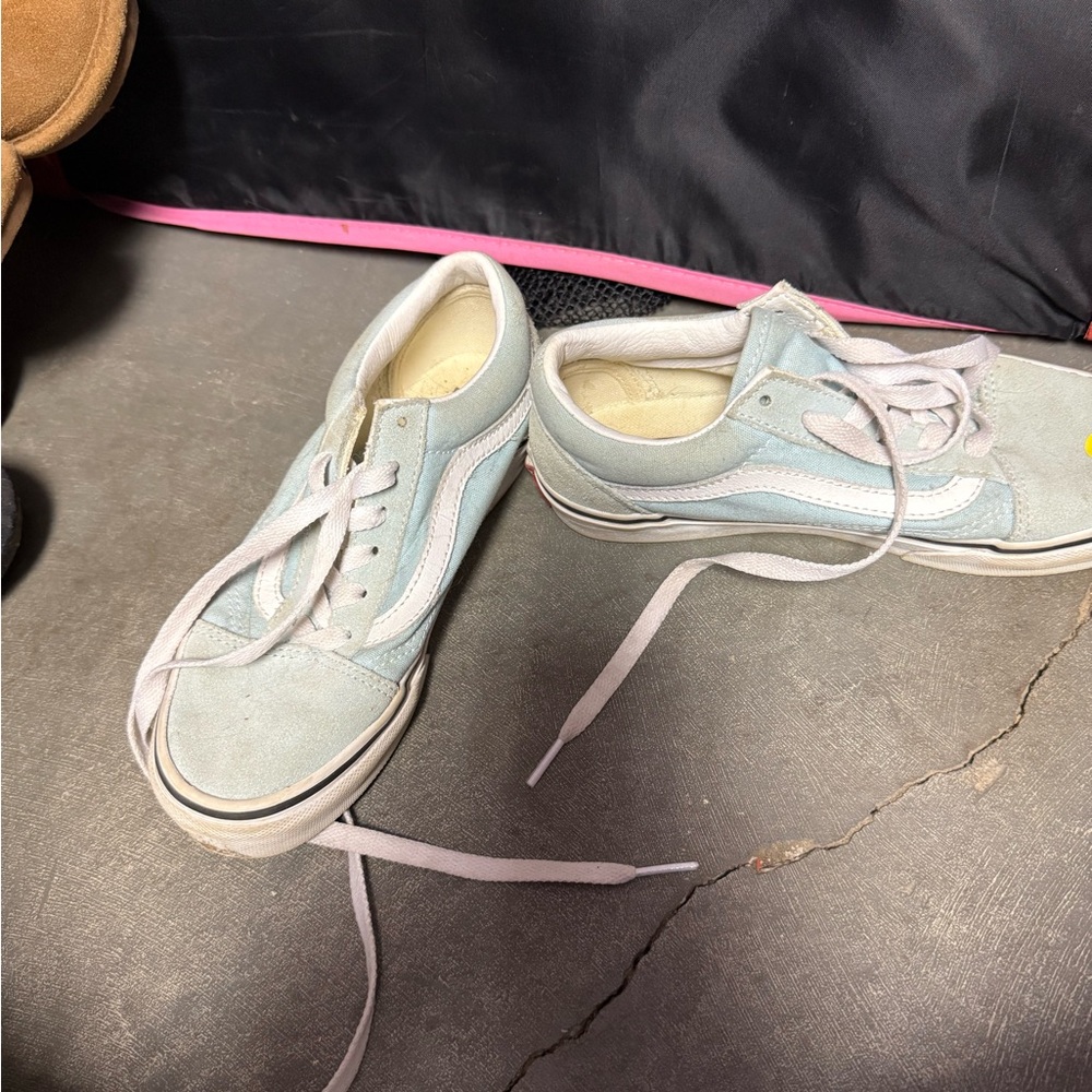 Light blue, kids vans, size 3